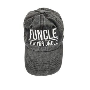 Funcle The Fun Uncle Baseball Cap Hat Charcoal Gray Washed Cotton Adjustable